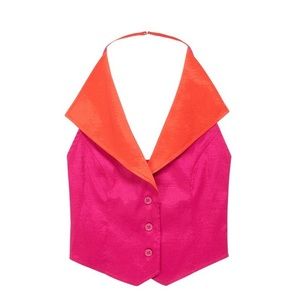 Tyler McGillivary Fiona Top in colour Pink-Orange